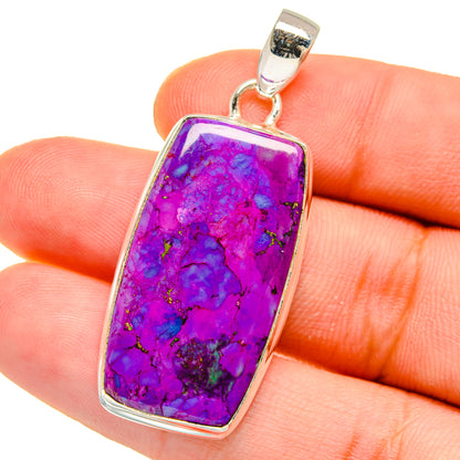 Purple Copper Composite Turquoise Pendants handcrafted by Ana Silver Co - PD16049