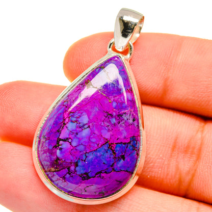 Purple Copper Composite Turquoise Pendants handcrafted by Ana Silver Co - PD16050