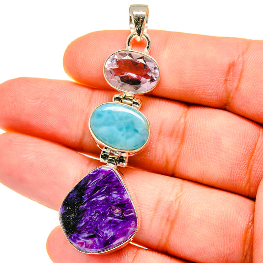 Charoite Pendants handcrafted by Ana Silver Co - PD16051