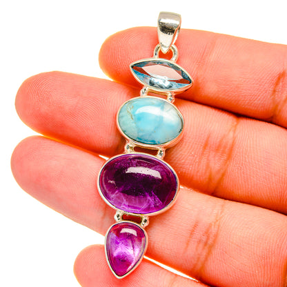 Amethyst Pendants handcrafted by Ana Silver Co - PD16052