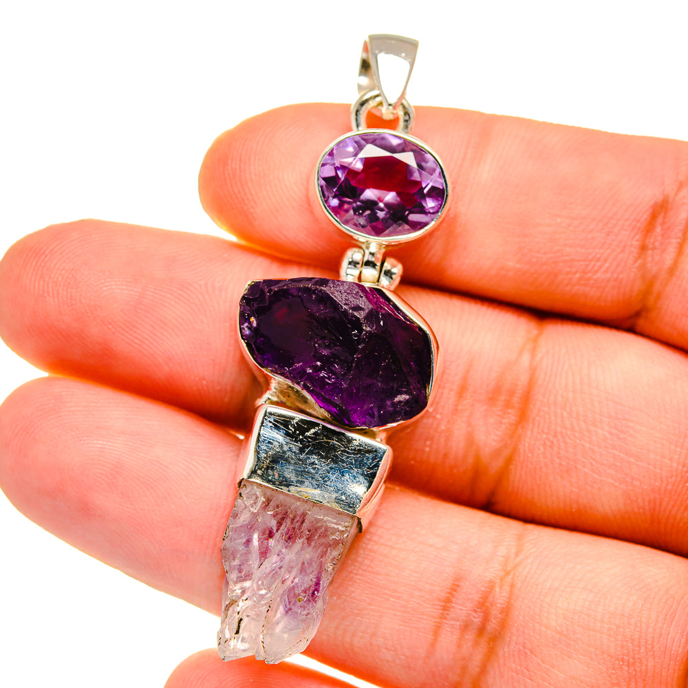 Amethyst Pendants handcrafted by Ana Silver Co - PD16064