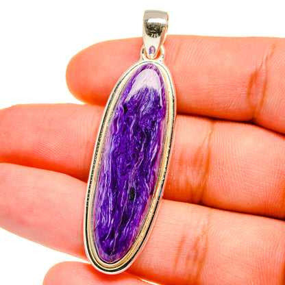 Charoite Pendants handcrafted by Ana Silver Co - PD16066