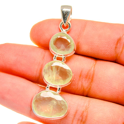 Prehnite Pendants handcrafted by Ana Silver Co - PD16068