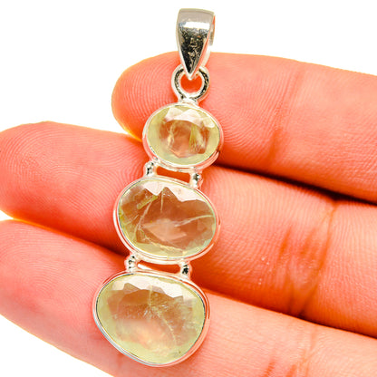 Prehnite Pendants handcrafted by Ana Silver Co - PD16069