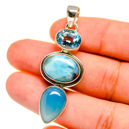 Larimar Pendants handcrafted by Ana Silver Co - PD16074