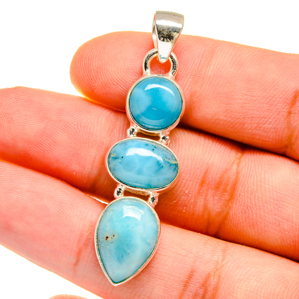 Larimar Pendants handcrafted by Ana Silver Co - PD16076