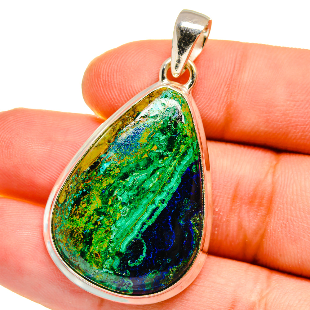 Azurite Malachite Pendants handcrafted by Ana Silver Co - PD16084