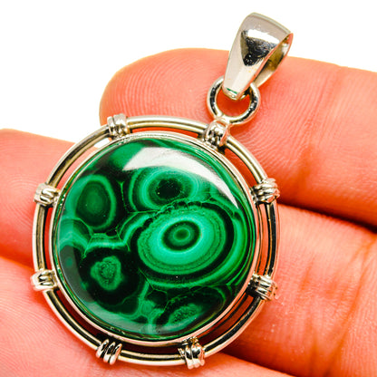 Malachite Pendants handcrafted by Ana Silver Co - PD16085