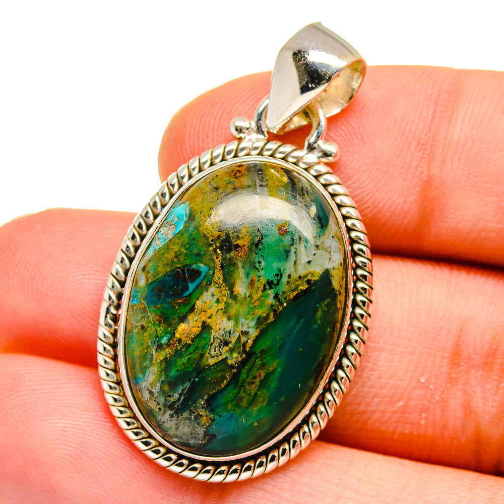 Peruvian Opal Pendants handcrafted by Ana Silver Co - PD16094