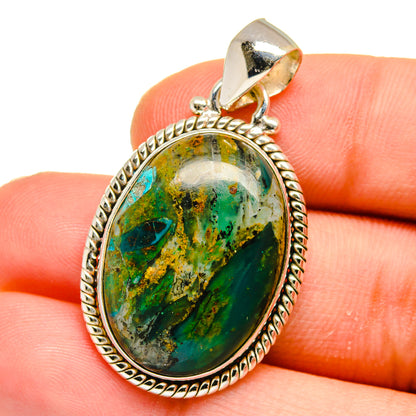 Peruvian Opal Pendants handcrafted by Ana Silver Co - PD16094