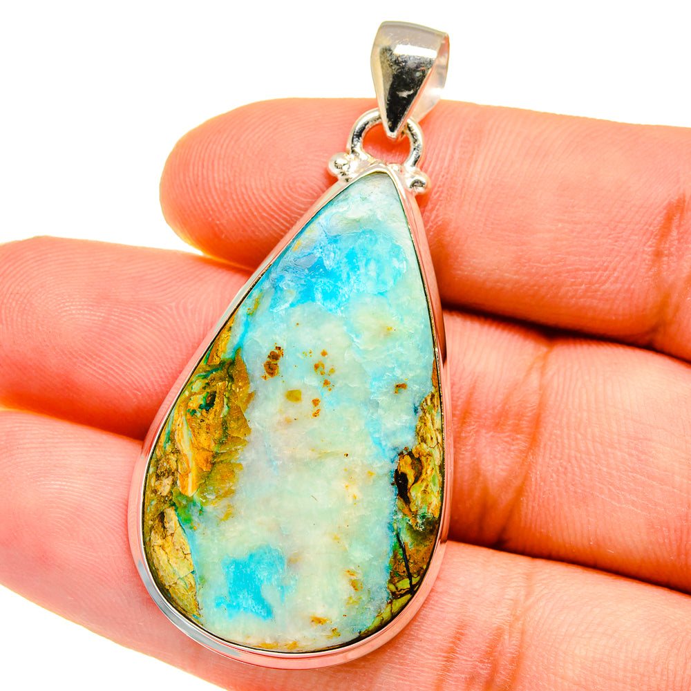 Peruvian Opal Pendants handcrafted by Ana Silver Co - PD16099