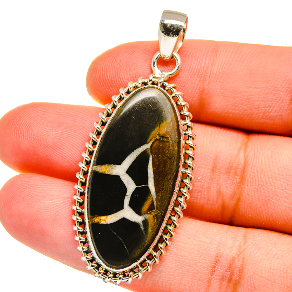 Septarian Geode Pendants handcrafted by Ana Silver Co - PD16104