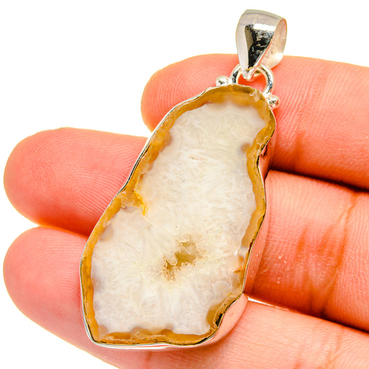 Geode Slice Pendants handcrafted by Ana Silver Co - PD16115