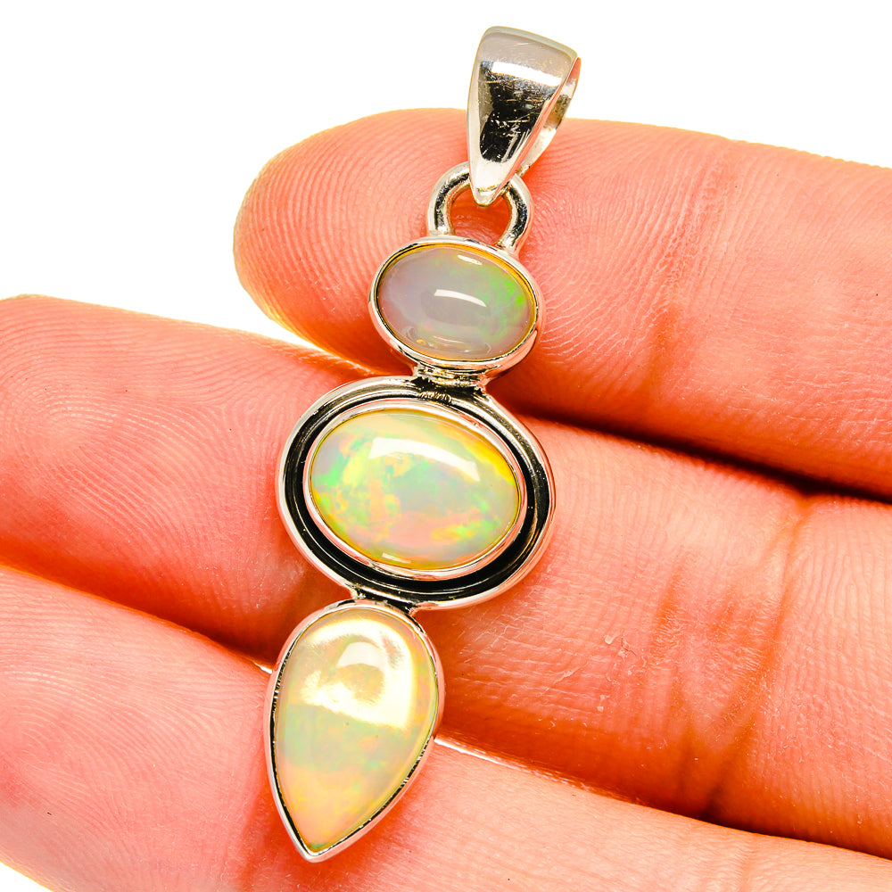 Ethiopian Opal Pendants handcrafted by Ana Silver Co - PD16123