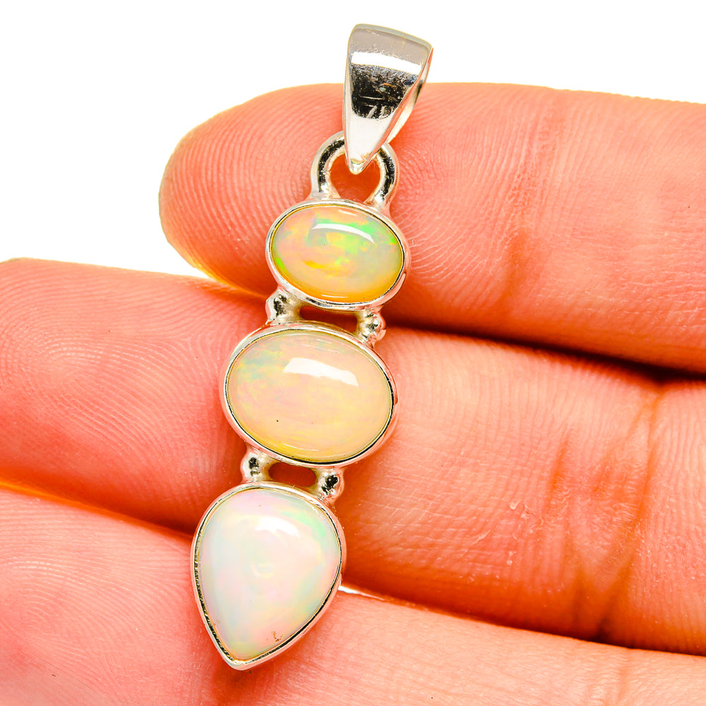 Ethiopian Opal Pendants handcrafted by Ana Silver Co - PD16124