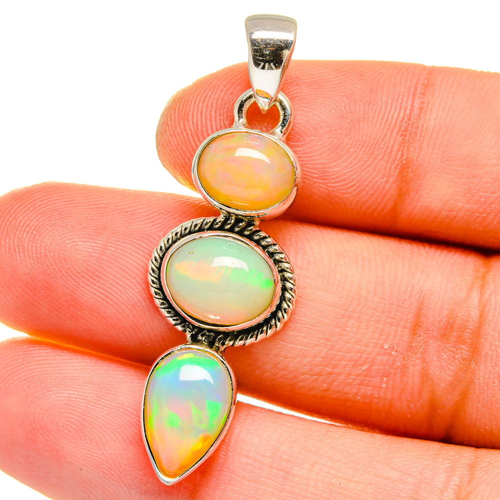 Ethiopian Opal Pendants handcrafted by Ana Silver Co - PD16126