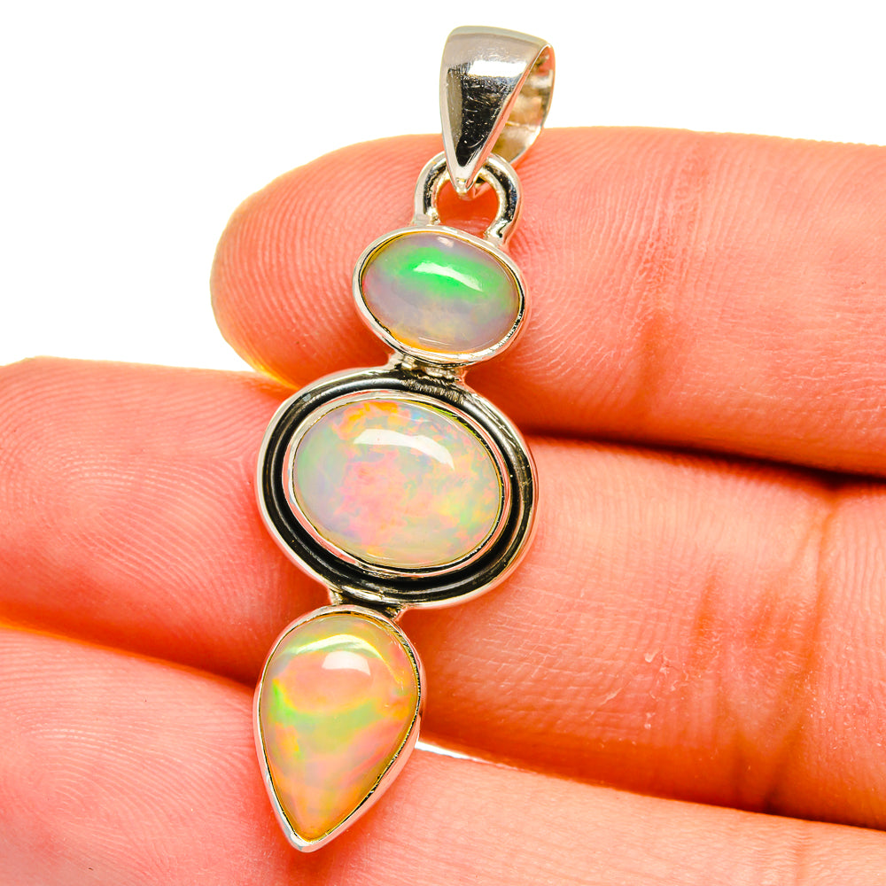Ethiopian Opal Pendants handcrafted by Ana Silver Co - PD16127