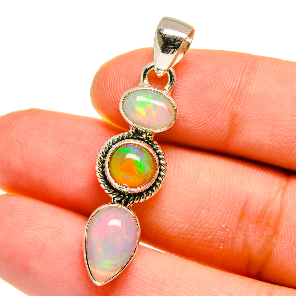 Ethiopian Opal Pendants handcrafted by Ana Silver Co - PD16128