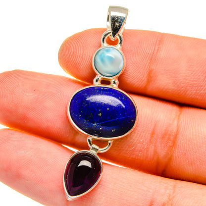 Lapis Lazuli Pendants handcrafted by Ana Silver Co - PD16133