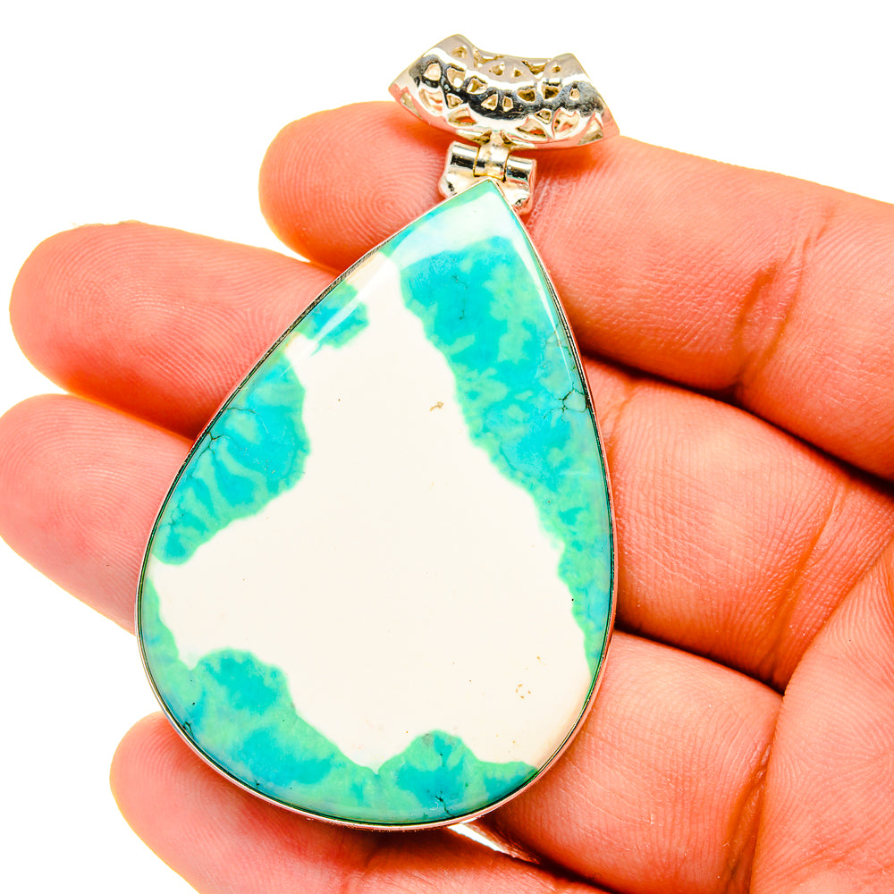 Green Howlite Pendants handcrafted by Ana Silver Co - PD16141