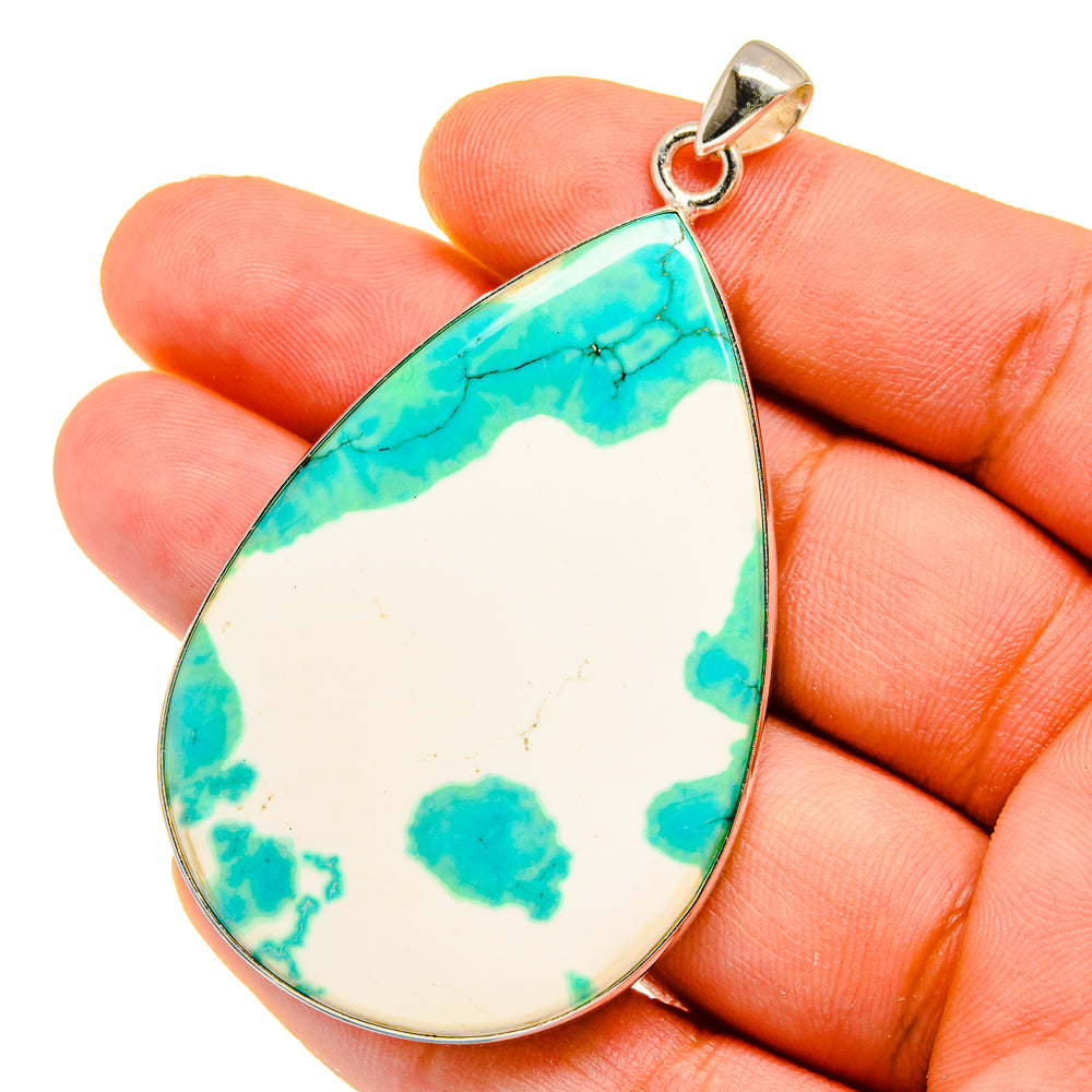 Green Howlite Pendants handcrafted by Ana Silver Co - PD16145