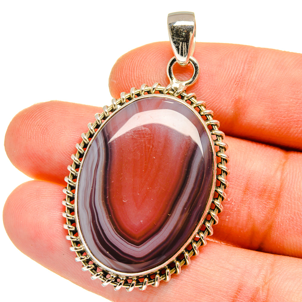Botswana Agate Pendants handcrafted by Ana Silver Co - PD16156