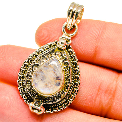 Rainbow Moonstone Pendants handcrafted by Ana Silver Co - PD16164