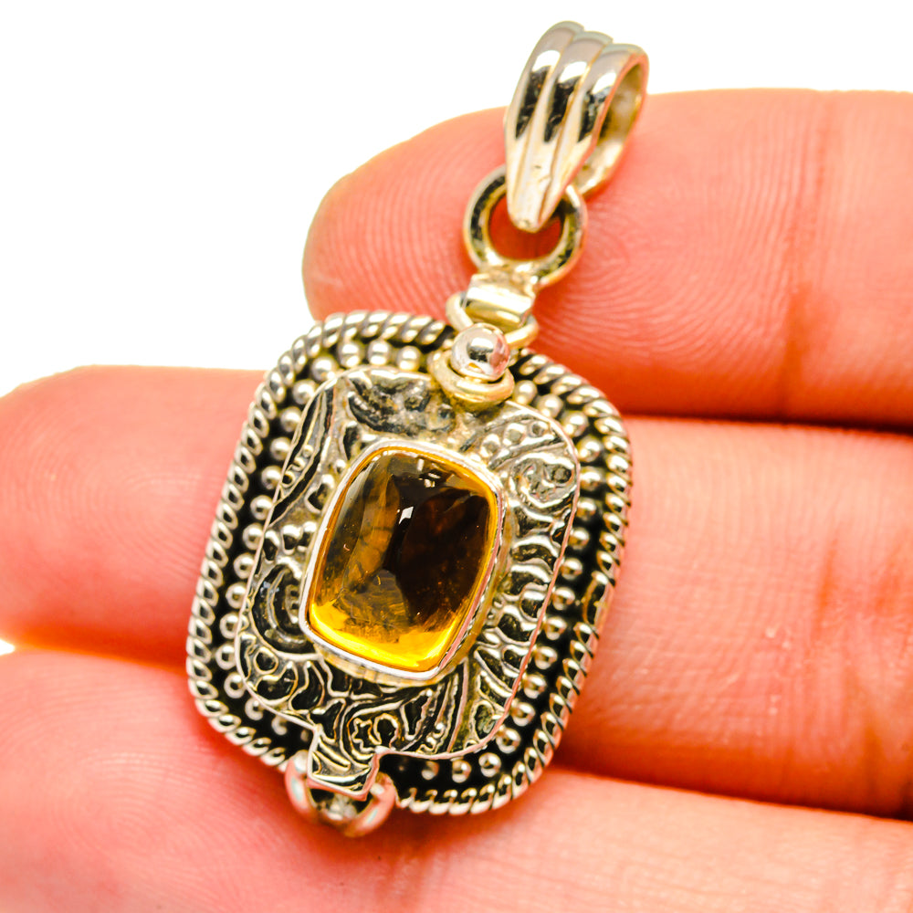 Citrine Pendants handcrafted by Ana Silver Co - PD16166