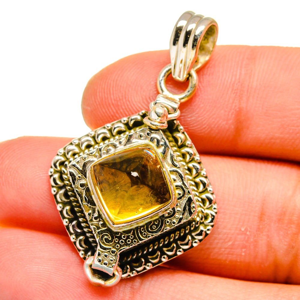 Citrine Pendants handcrafted by Ana Silver Co - PD16167