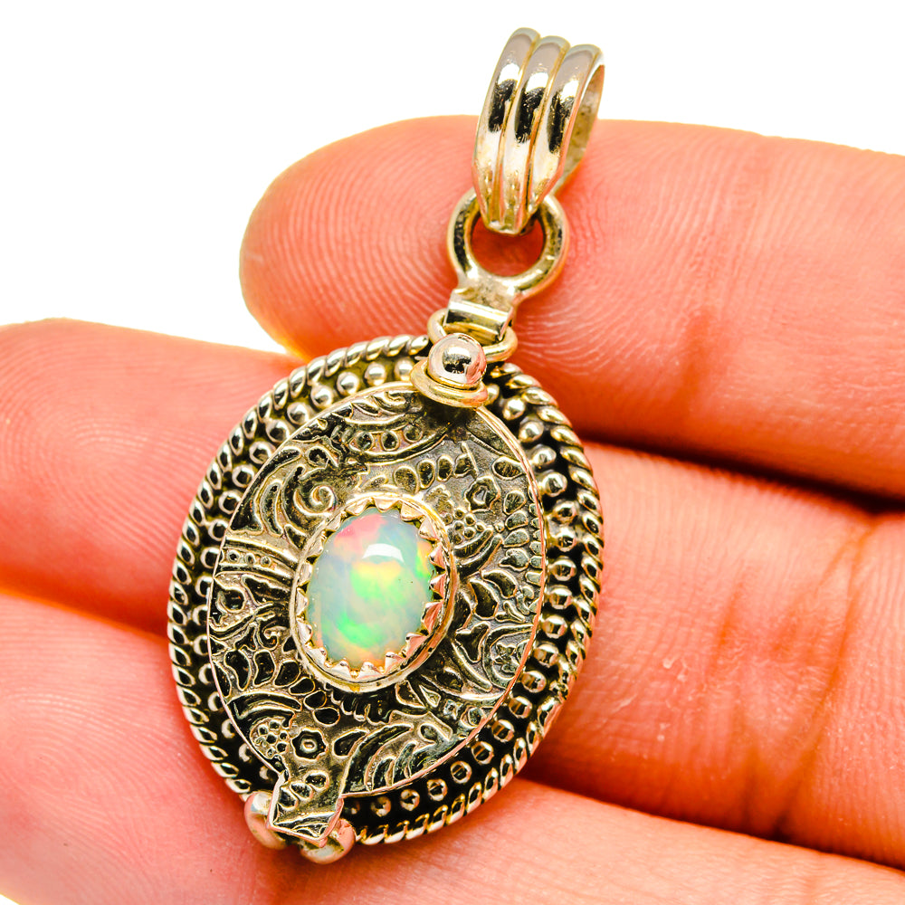 Ethiopian Opal Pendants handcrafted by Ana Silver Co - PD16168