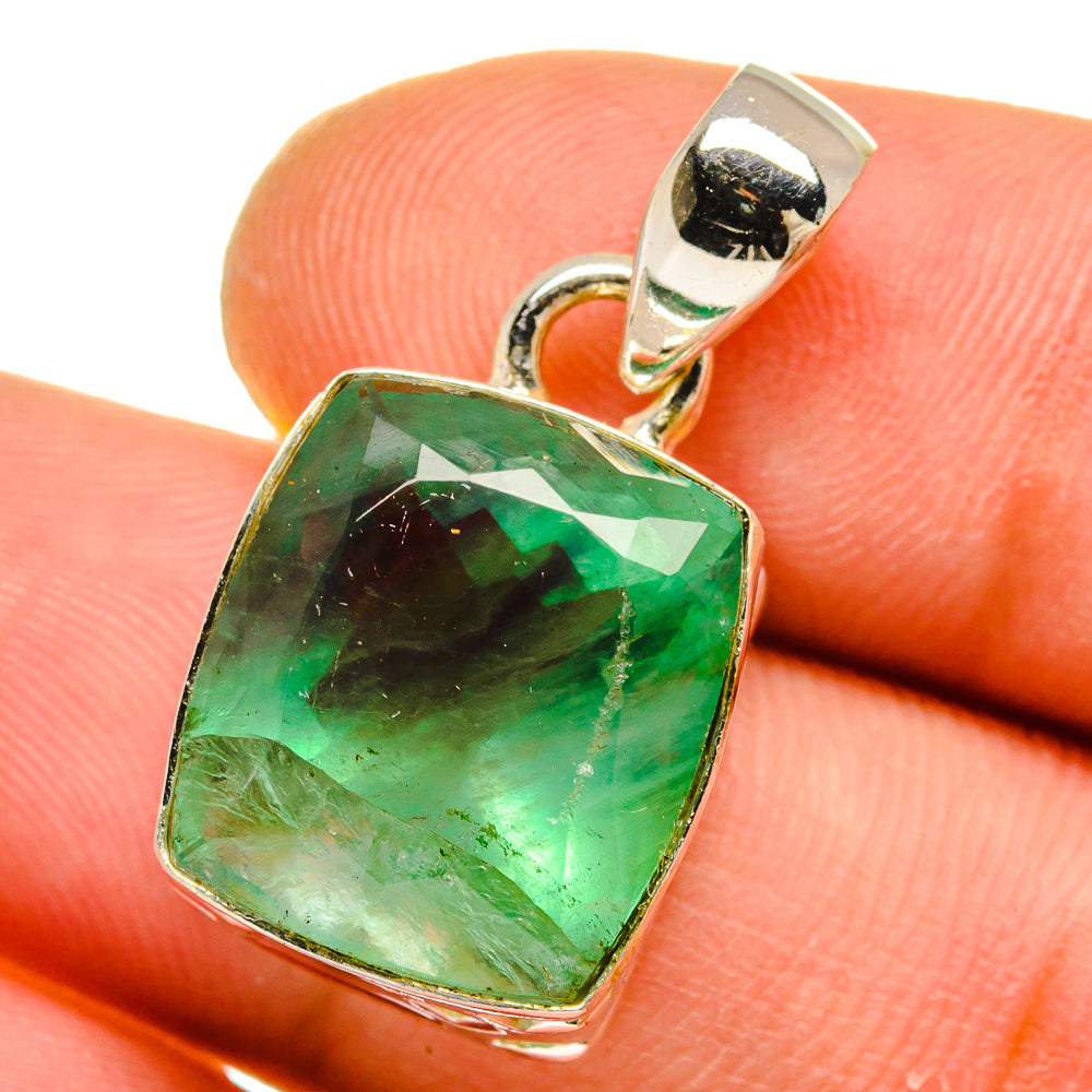 Green Fluorite Pendants handcrafted by Ana Silver Co - PD16172