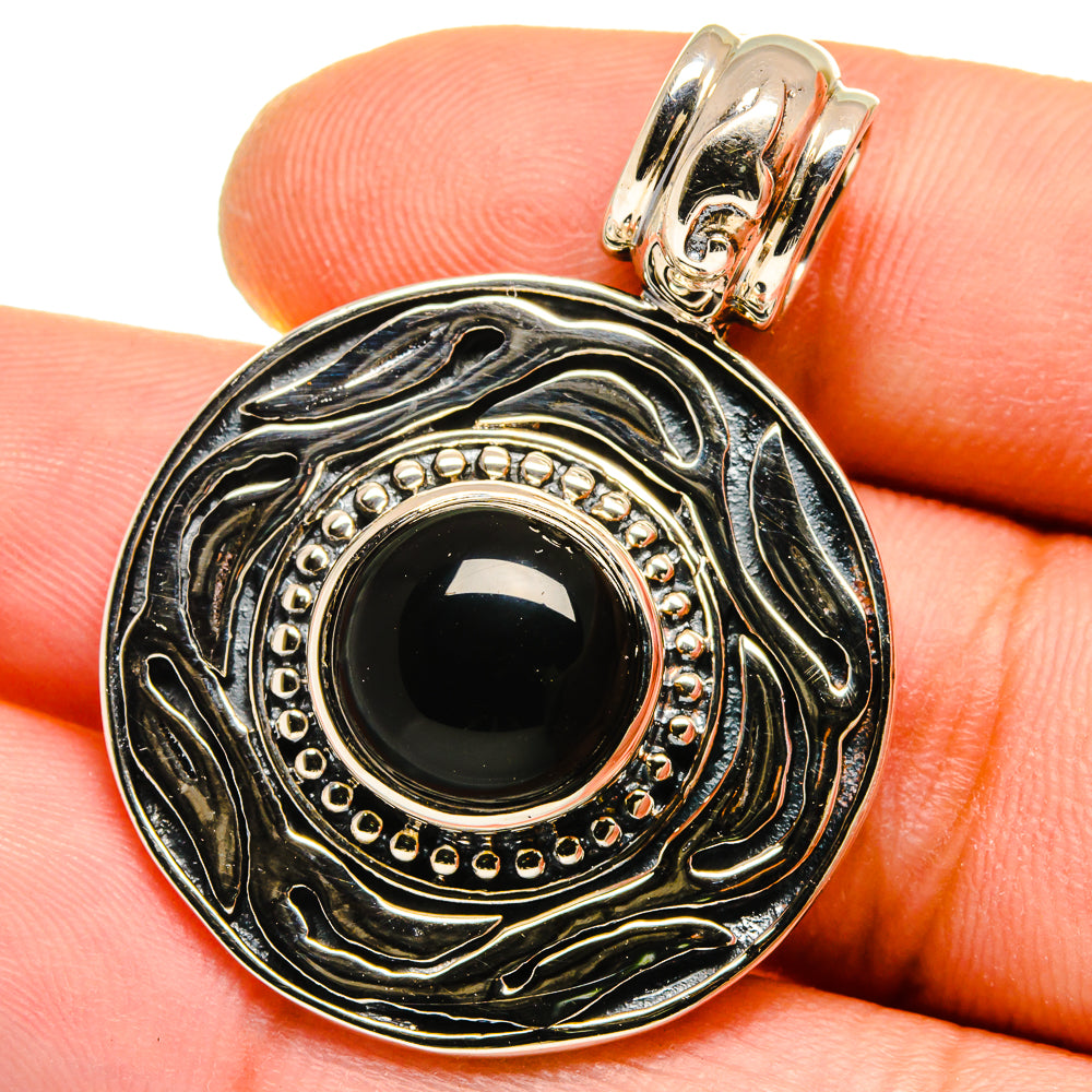 Black Onyx Pendants handcrafted by Ana Silver Co - PD16176