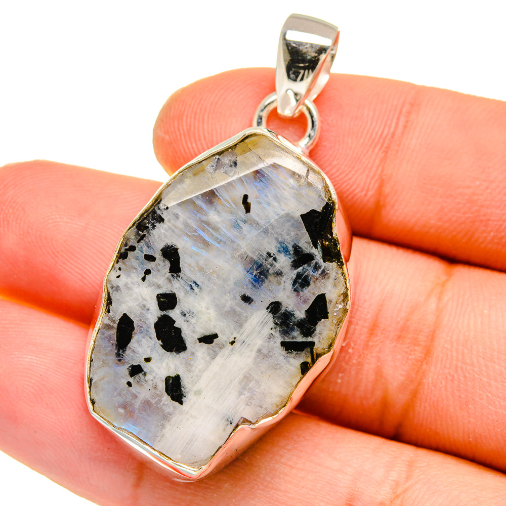 Rainbow Moonstone Pendants handcrafted by Ana Silver Co - PD16178