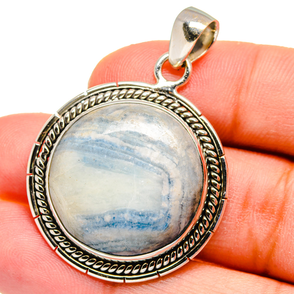 Blue Scheelite Pendants handcrafted by Ana Silver Co - PD16187