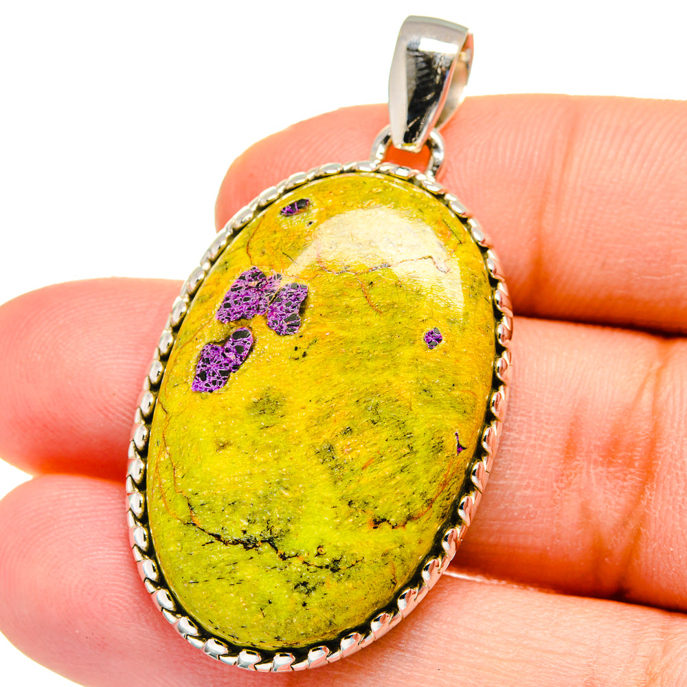 Stichtite Pendants handcrafted by Ana Silver Co - PD16192