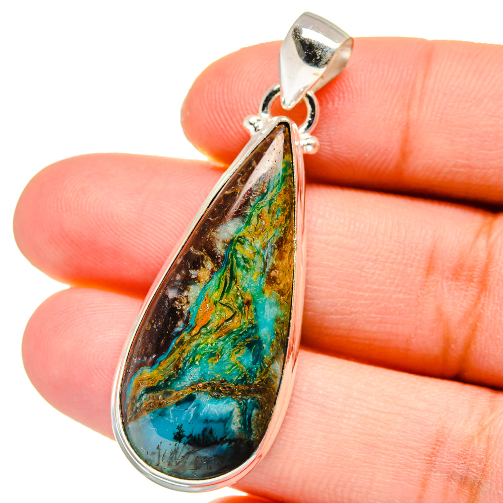 Peruvian Opal Pendants handcrafted by Ana Silver Co - PD16197
