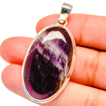 Chevron Amethyst Pendants handcrafted by Ana Silver Co - PD16203