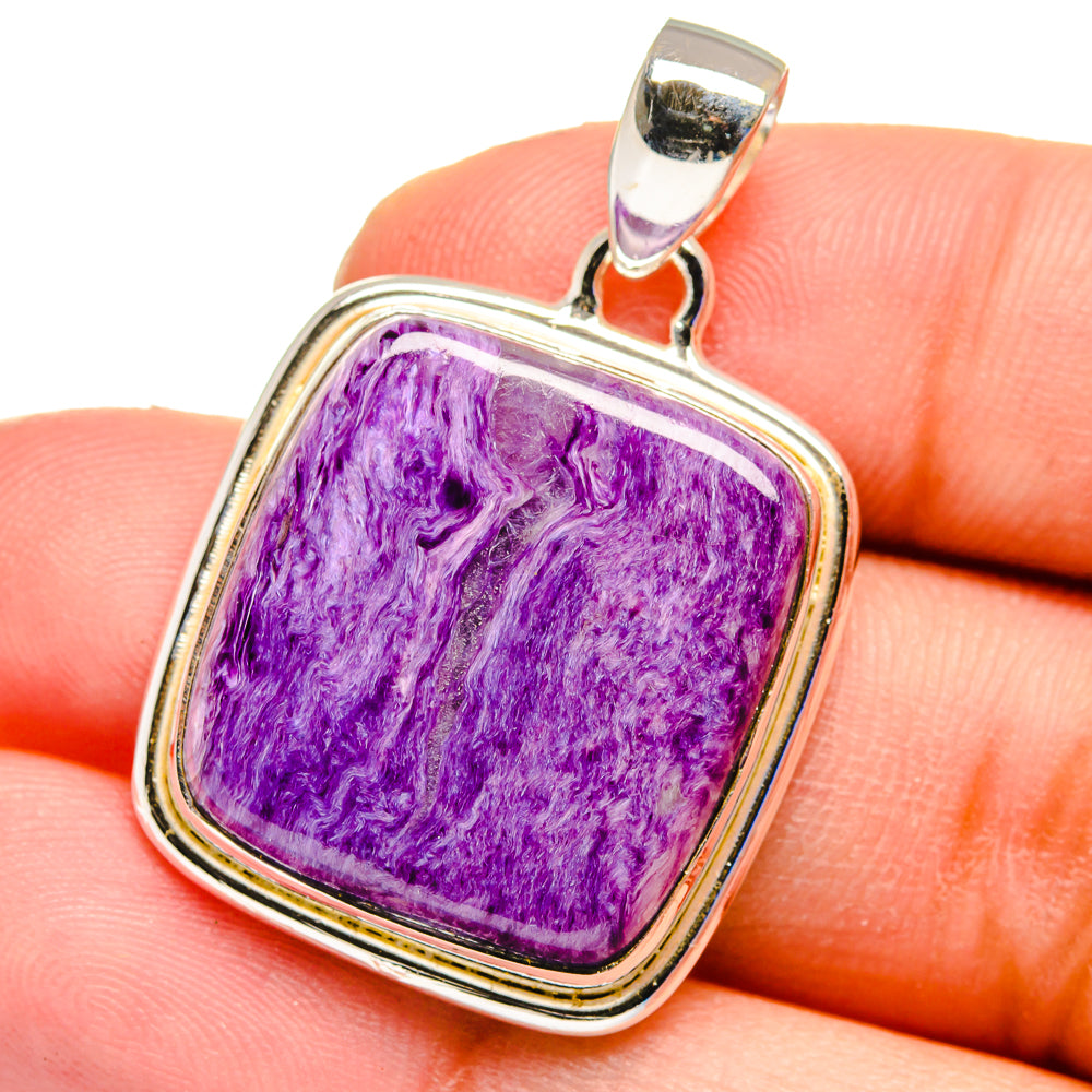 Charoite Pendants handcrafted by Ana Silver Co - PD16217