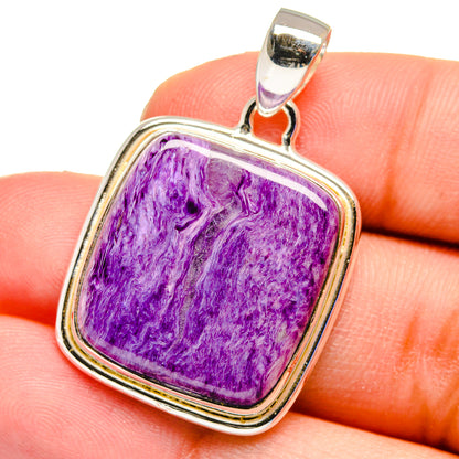 Charoite Pendants handcrafted by Ana Silver Co - PD16217