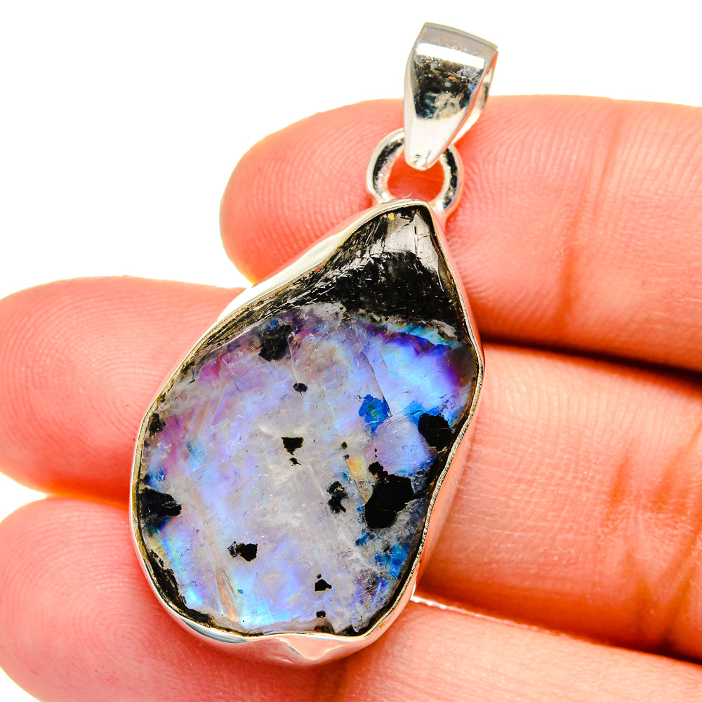 Rainbow Moonstone Pendants handcrafted by Ana Silver Co - PD16218