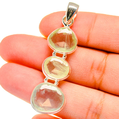 Prehnite Pendants handcrafted by Ana Silver Co - PD16226