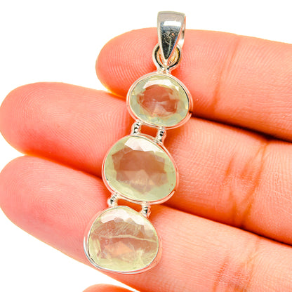 Prehnite Pendants handcrafted by Ana Silver Co - PD16227