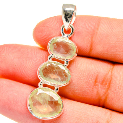 Prehnite Pendants handcrafted by Ana Silver Co - PD16230