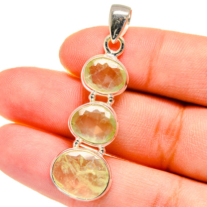 Prehnite Pendants handcrafted by Ana Silver Co - PD16231