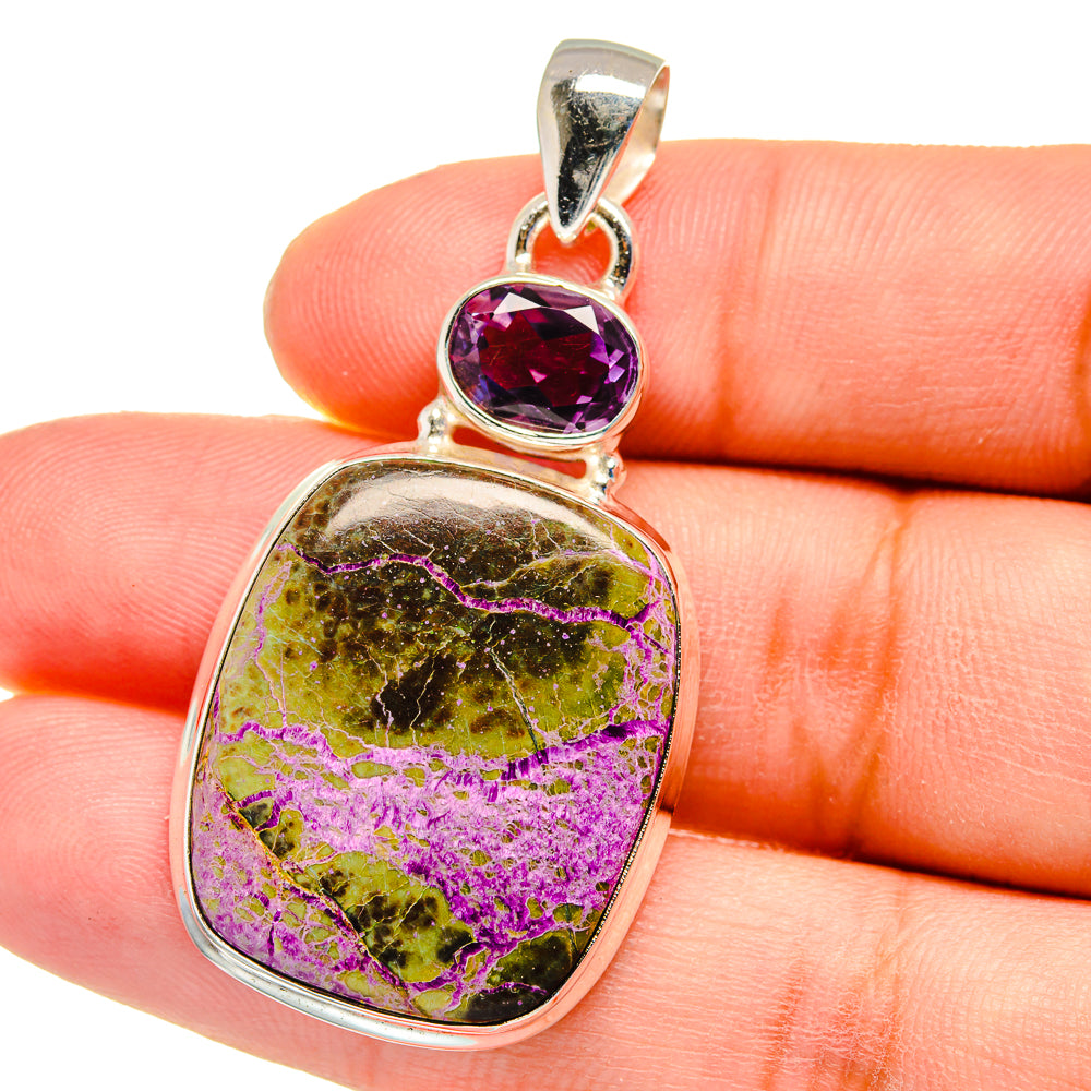 Stichtite Pendants handcrafted by Ana Silver Co - PD16235
