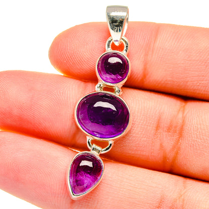 Amethyst Pendants handcrafted by Ana Silver Co - PD16236