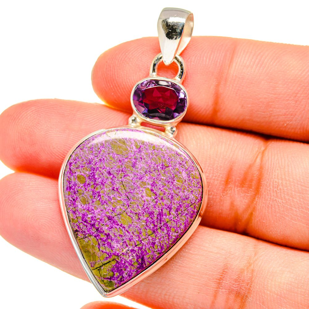 Stichtite Pendants handcrafted by Ana Silver Co - PD16240