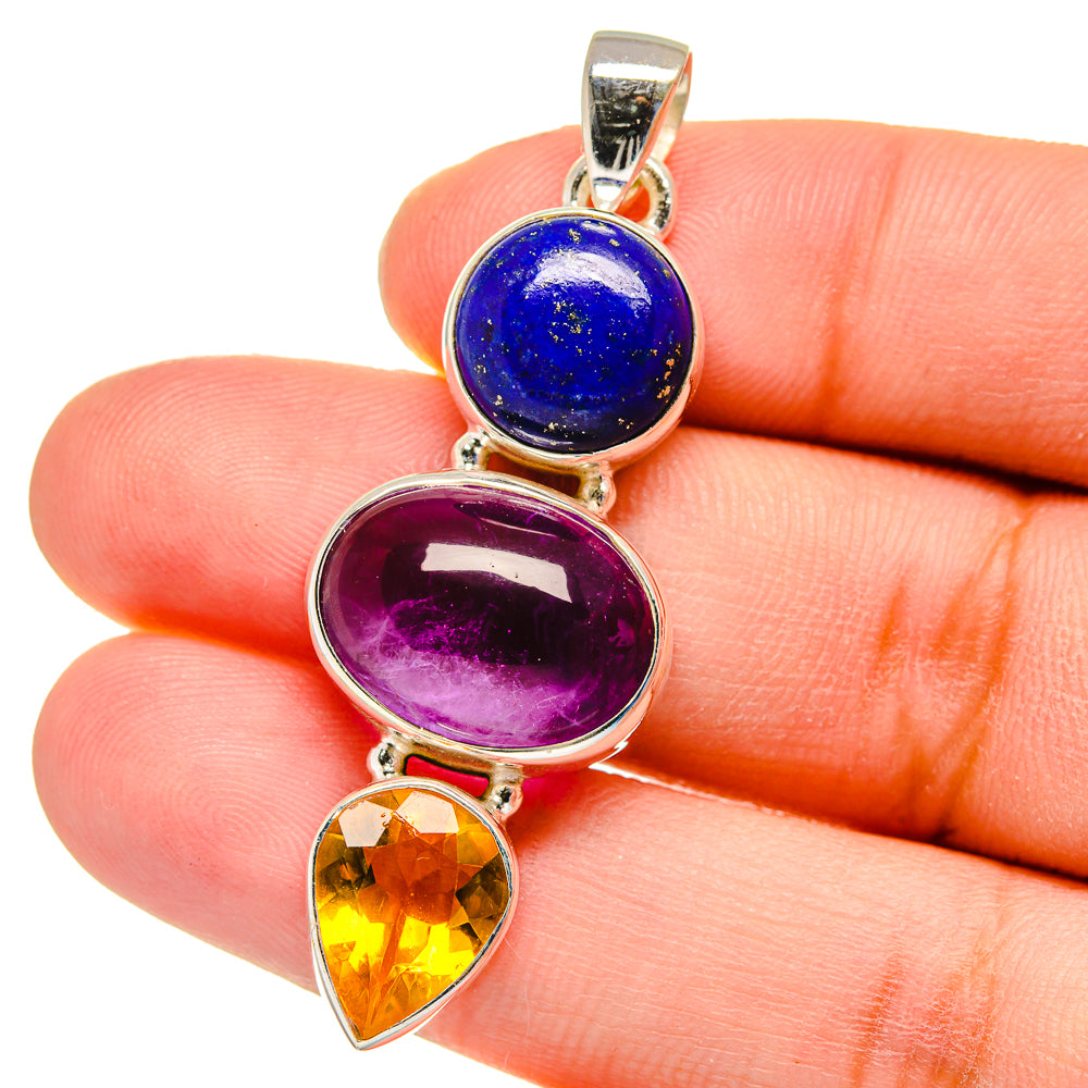 Amethyst Pendants handcrafted by Ana Silver Co - PD16241