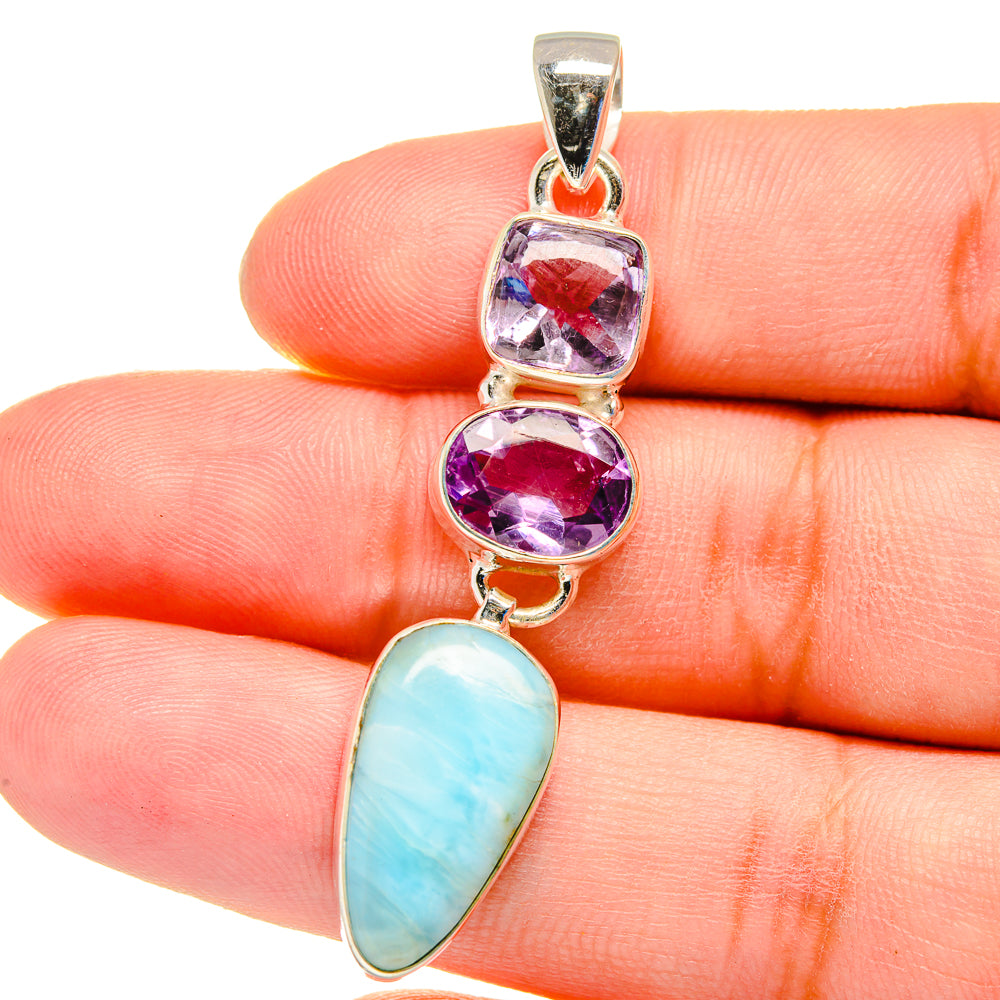 Larimar Pendants handcrafted by Ana Silver Co - PD16246