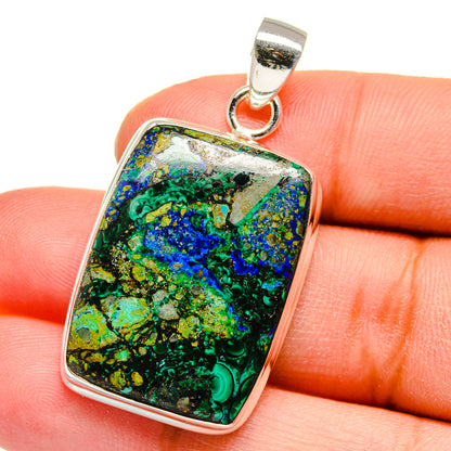 Azurite Malachite Pendants handcrafted by Ana Silver Co - PD16251